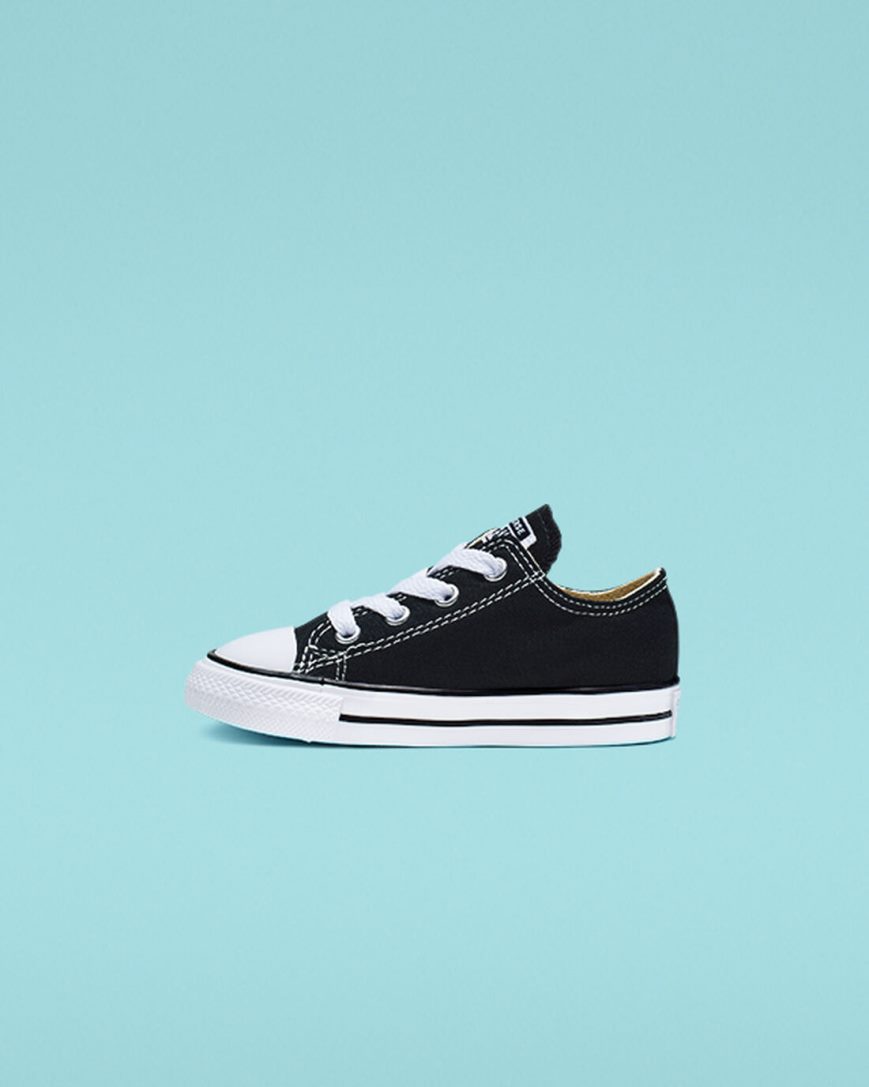 Tenis Converse Chuck Taylor All Star Classicos Cano Baixo Menina Pretas | PT G053974